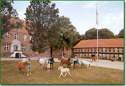 This beautiful manor house is Gut gaarz, a large agricultural estate  with  tourist accomodation in the summer.